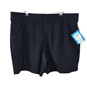 Columbia Womens Anytime Casual Shorts Size XXL Black UPF Omni Shield NWT
